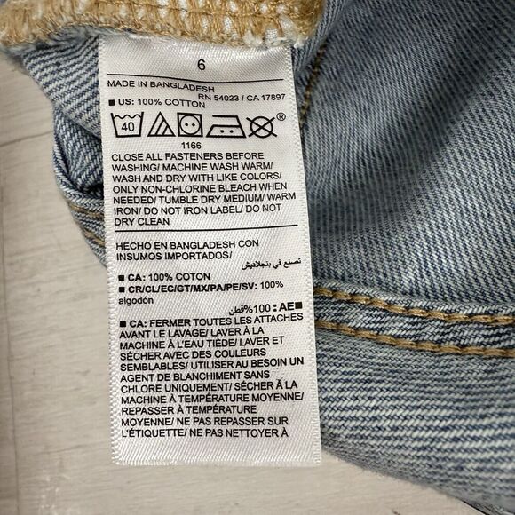 Old Navy Denim Jean Midi Skirt Size 6 Blue Light Wash Front Slit High Rise NWT - Picture 10 of 15